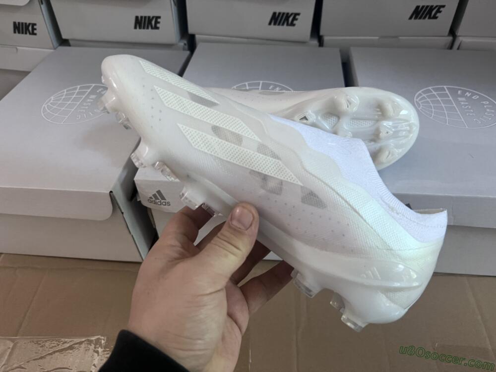 Adidas X Crazyfast+ LL FG Firm Ground Soccer Cleats - White/White/White