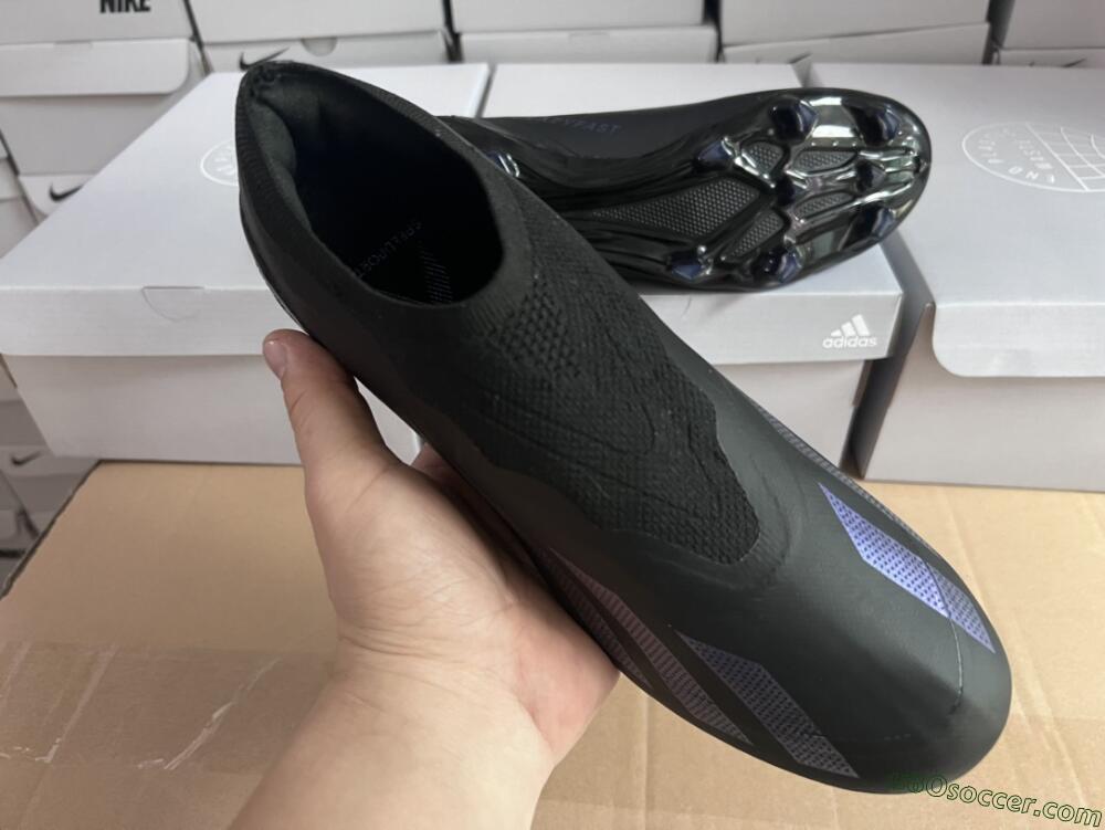 Adidas X Crazyfast.1 FG Firm Ground Soccer Cleats - Black/Blue