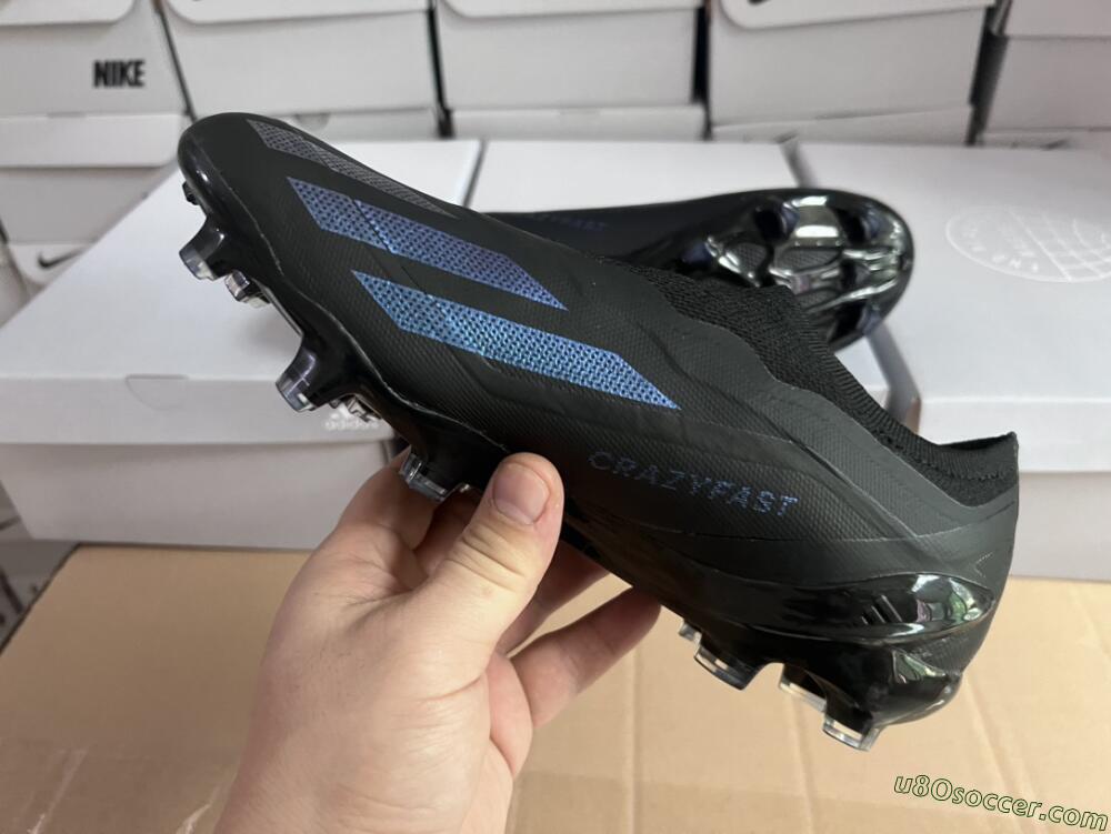 FG Firm Ground Soccer Cleats - Black & Blue Colorway | Adidas X