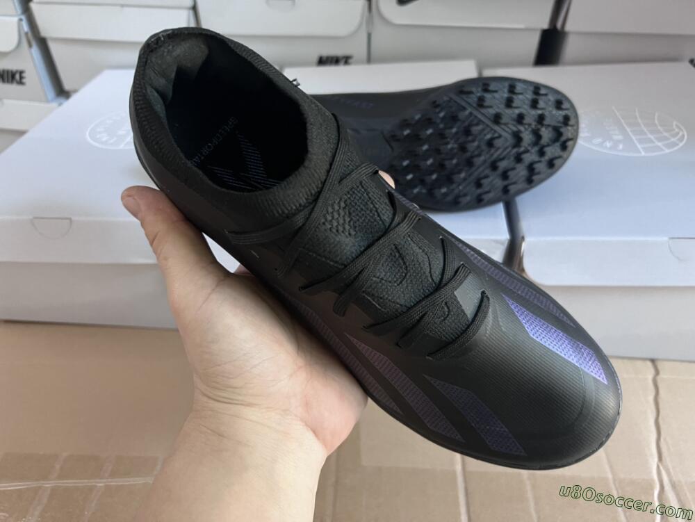 Adidas X Crazyfast.1 TF Artificial Turf Soccer Shoes - Black/Blue