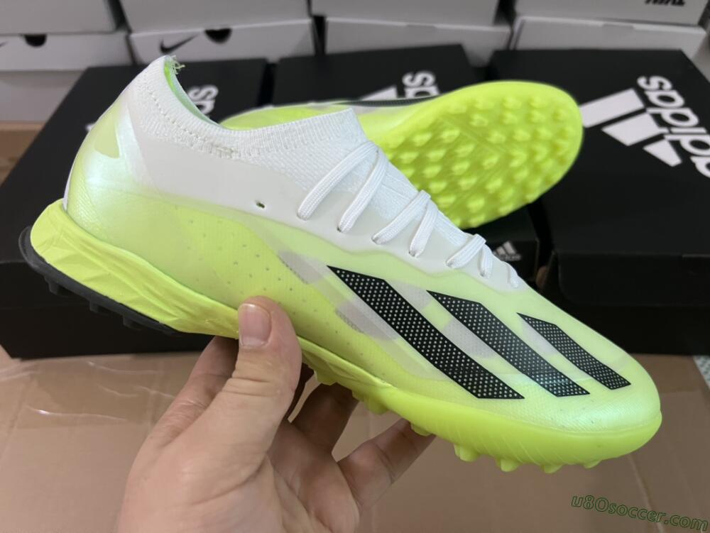 Adidas X Crazyfast.1 TF Artificial Turf Soccer Shoes - Green/White/Black