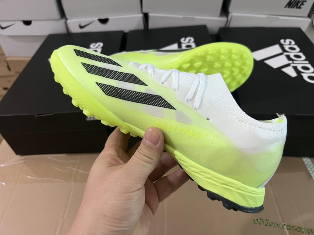 Adidas X Crazyfast.1 TF Artificial Turf Soccer Shoes - Green/White/Black