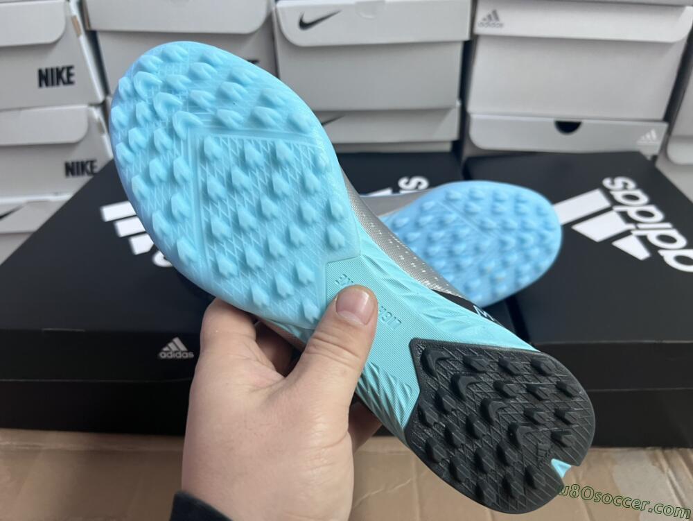 Adidas X Crazyfast.1 TF Artificial Turf Soccer Shoes - Blue/Silver/Black