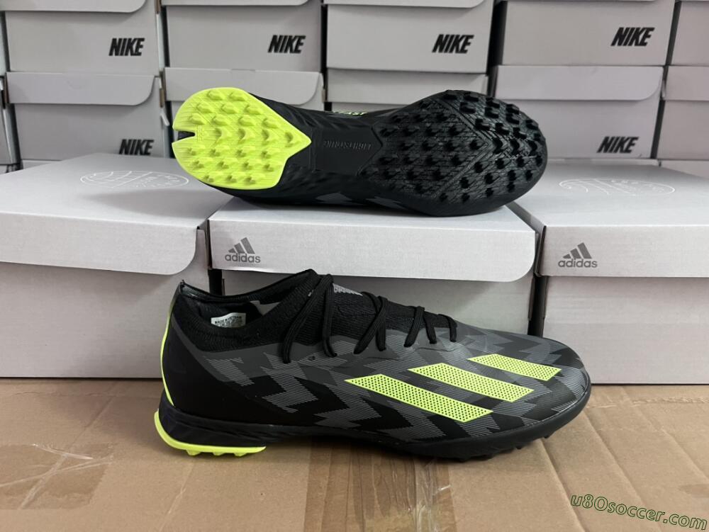 Adidas X Crazyfast.1 TF Artificial Turf Soccer Shoes - Black/Yellow