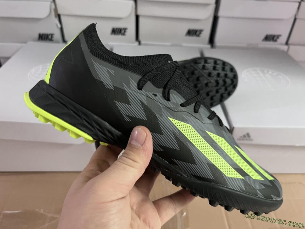 Adidas X Crazyfast.1 TF Artificial Turf Soccer Shoes - Black/Yellow
