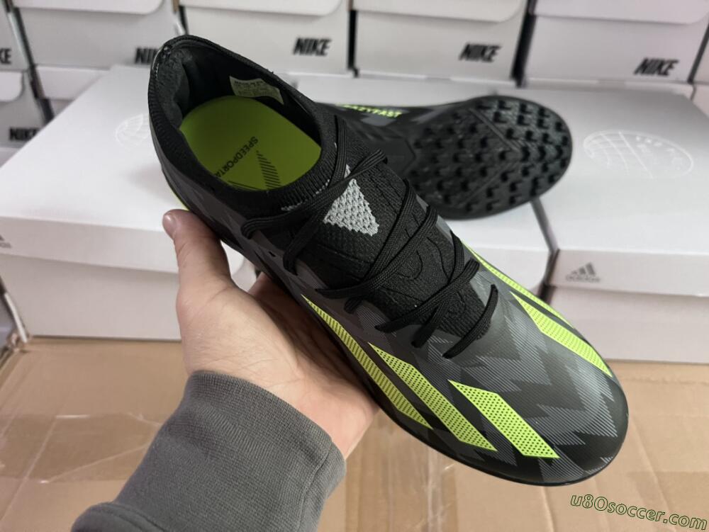 Adidas X Crazyfast.1 TF Artificial Turf Soccer Shoes - Black/Yellow