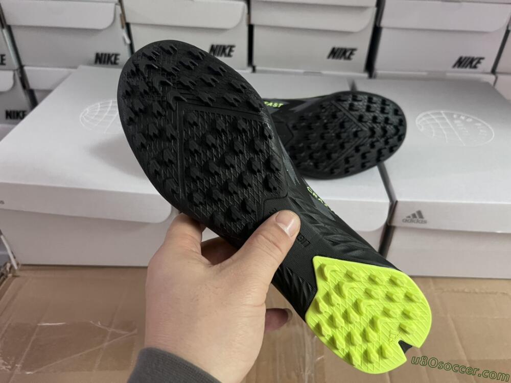 Adidas X Crazyfast.1 TF Artificial Turf Soccer Shoes - Black/Yellow