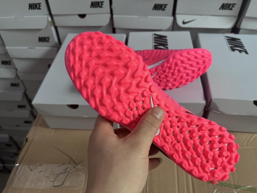 Nike Phantom GX Elite DF Link TF Artificial Turf Soccer Shoes - Pink/Gold/White/Black