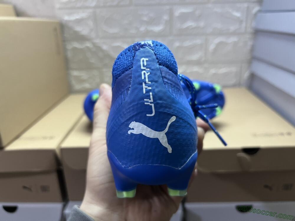 Puma Ultra Ultimate FG Firm Ground Soccer Cleats - Blue/White/Yellow