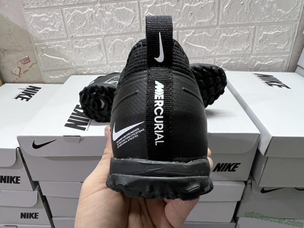 Nike Air Zoom Mercurial Vapor 15 Pro TF Artificial Turf Soccer Shoes - Black/White/Yellow