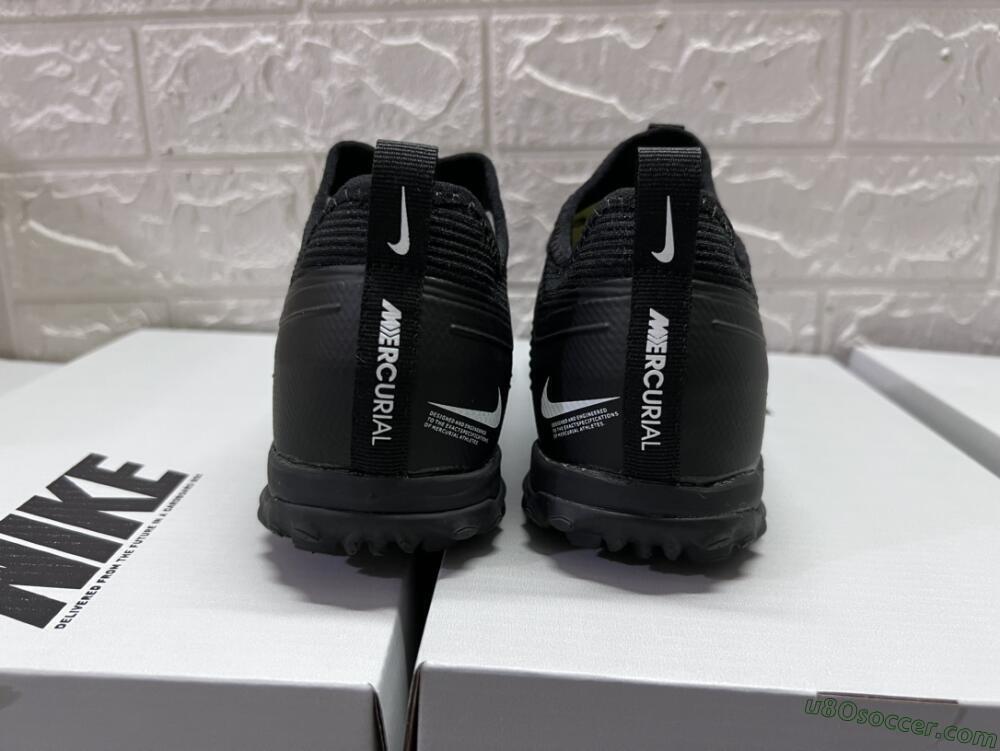 Nike Air Zoom Mercurial Vapor 15 Pro TF Artificial Turf Soccer Shoes - Black/White/Yellow