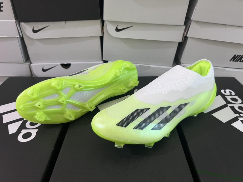 Adidas X Crazyfast.1 LL FG Firm Ground Soccer Cleats - Green/Black/White