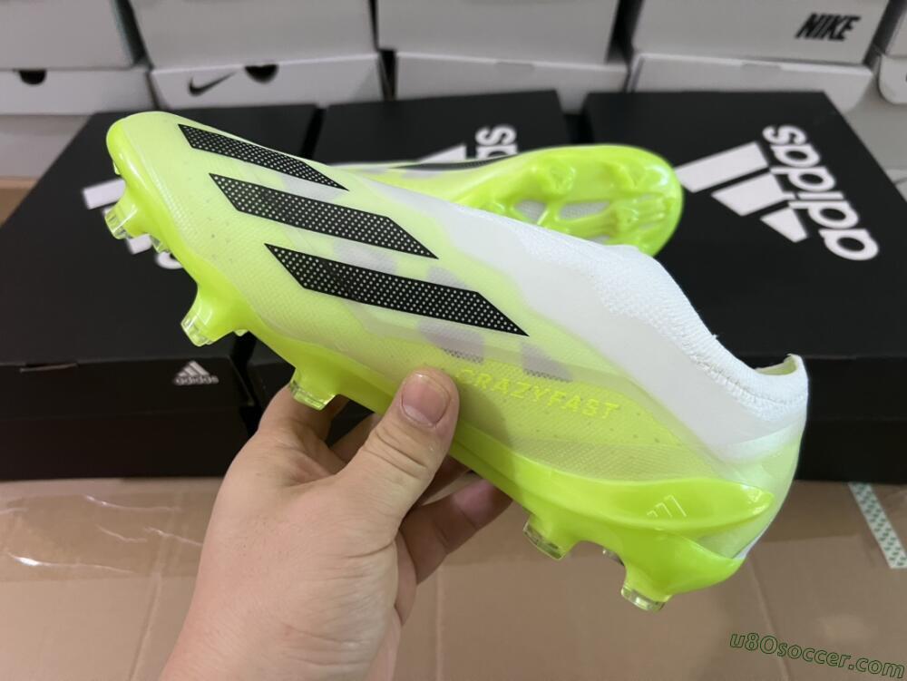 Adidas X Crazyfast.1 LL FG Firm Ground Soccer Cleats - Green/Black/White