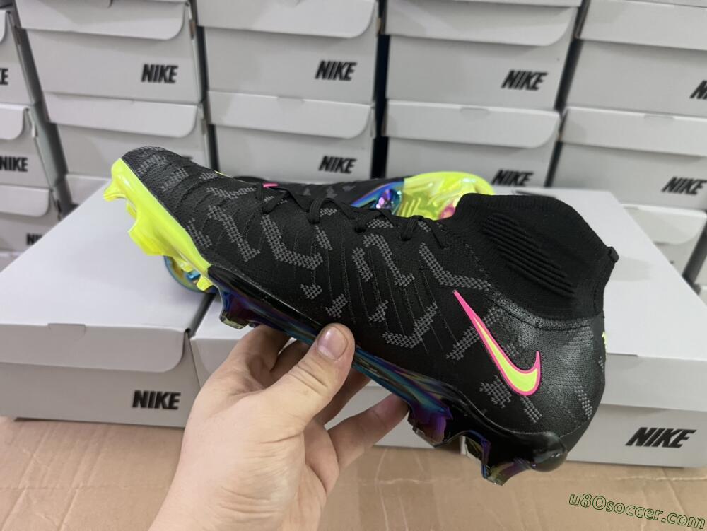 Nike Phantom Luna Elite FG Firm Ground Soccer Cleats - Black/Yellow/Pink
