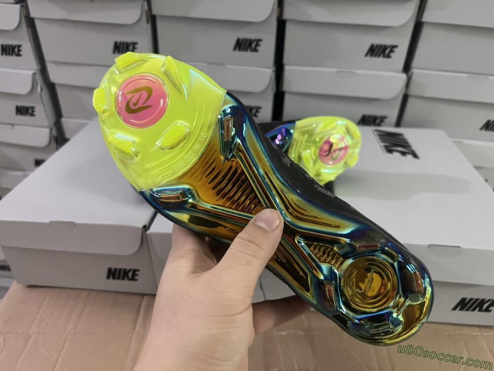 Nike Phantom Luna Elite FG Firm Ground Soccer Cleats - Black/Yellow/Pink