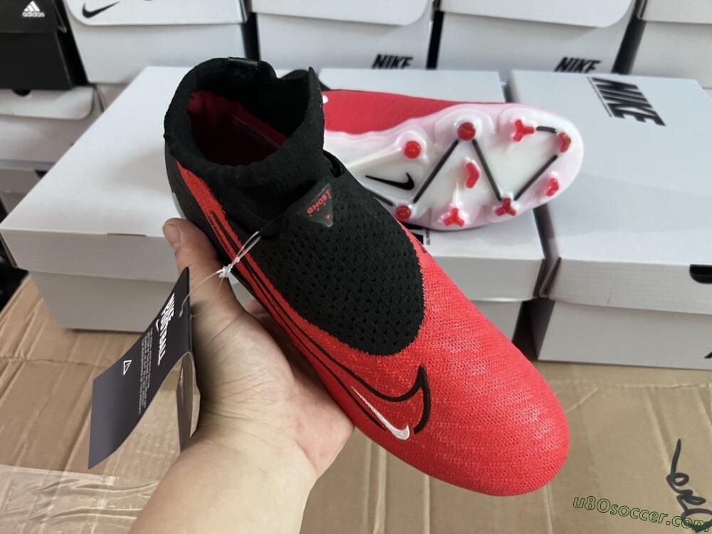 Nike Phantom GX Elite FG Firm Ground Soccer Cleats - Red/Black/White