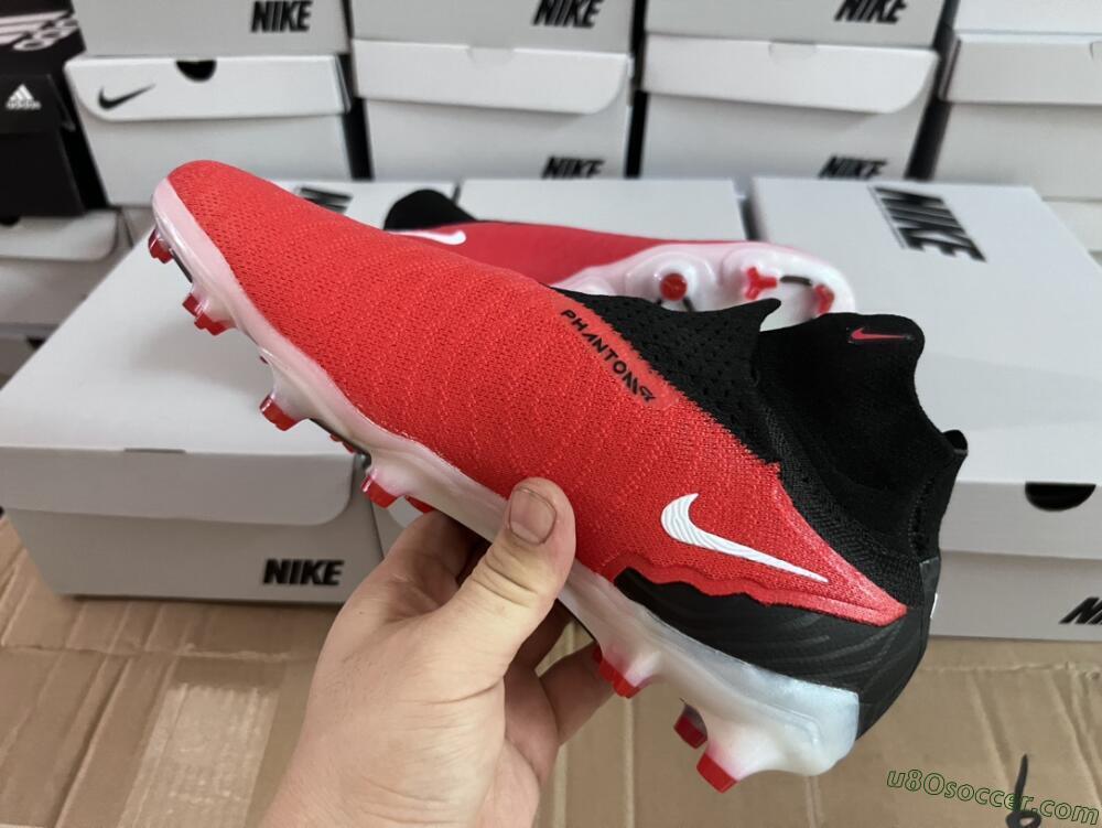 Nike Phantom GX Elite FG Firm Ground Soccer Cleats - Red/Black/White