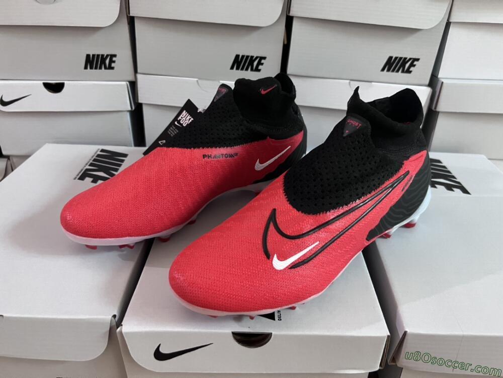 Nike Phantom GX Elite FG Firm Ground Soccer Cleats - Red/Black/White