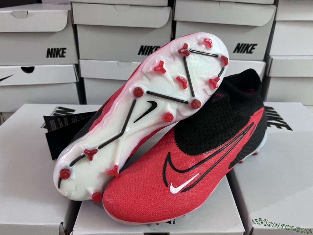 Nike Phantom GX Elite FG Firm Ground Soccer Cleats - Red/Black/White