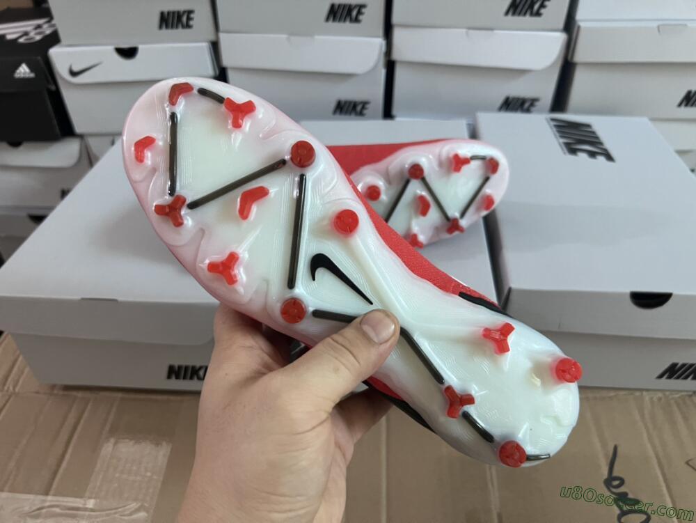 Nike Phantom GX Elite FG Firm Ground Soccer Cleats - Red/Black/White
