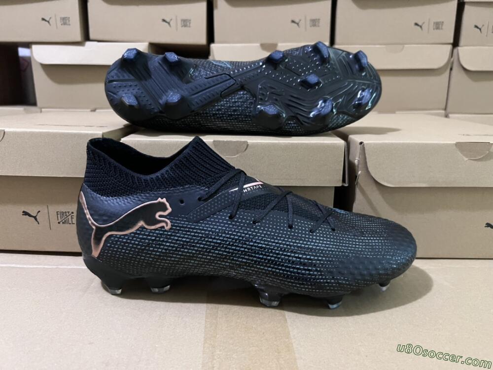 Puma Future Ultimate 2024 FG Firm Ground Soccer Cleats - Black/Blue/Gold