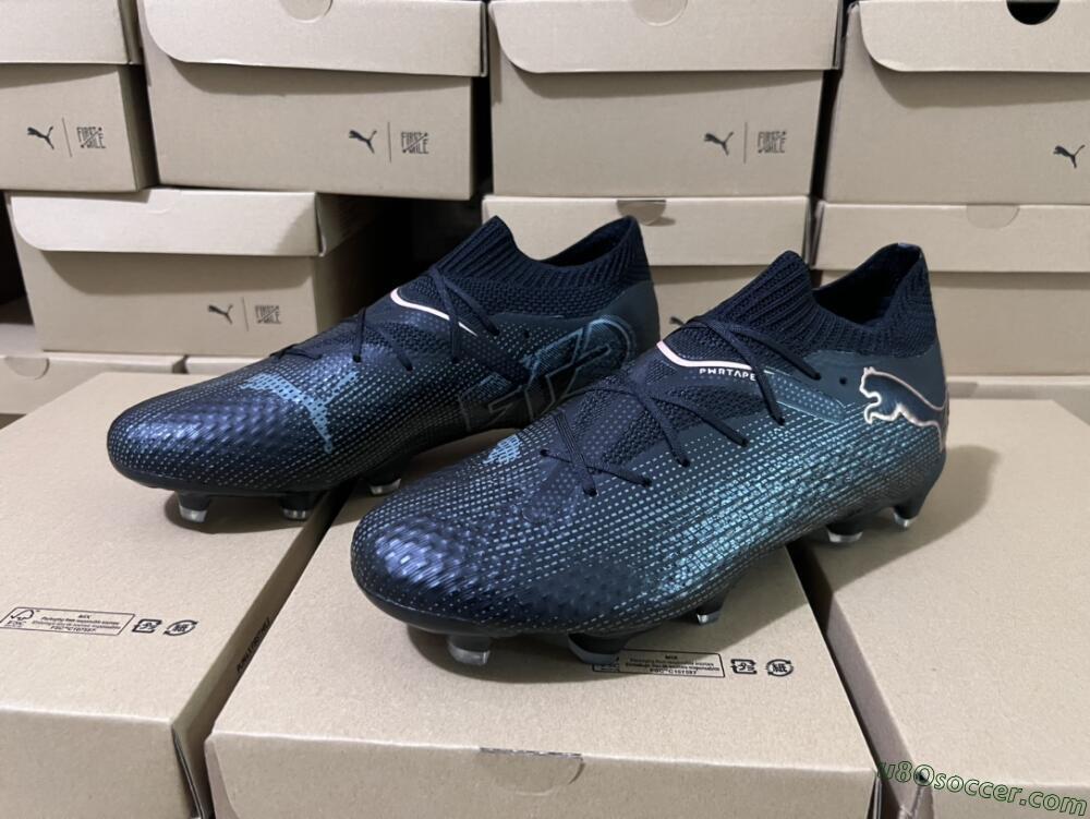 Puma Future Ultimate 2024 FG Firm Ground Soccer Cleats - Black/Blue/Gold