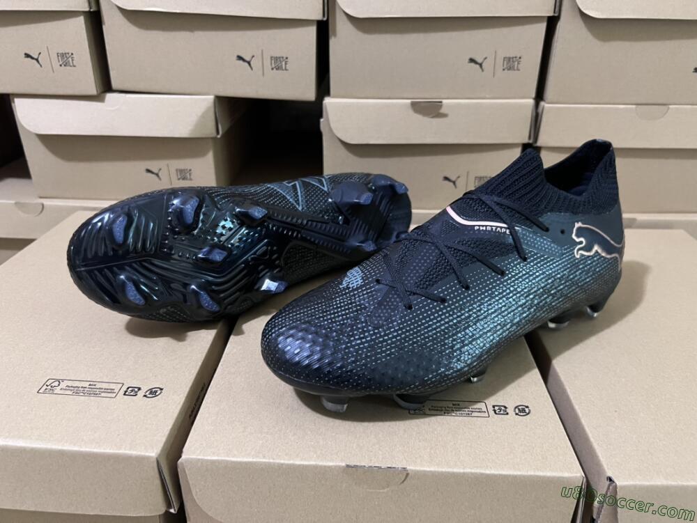 Puma Future Ultimate 2024 FG Firm Ground Soccer Cleats - Black/Blue/Gold