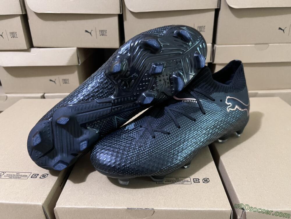 Puma Future Ultimate 2024 FG Firm Ground Soccer Cleats - Black/Blue/Gold