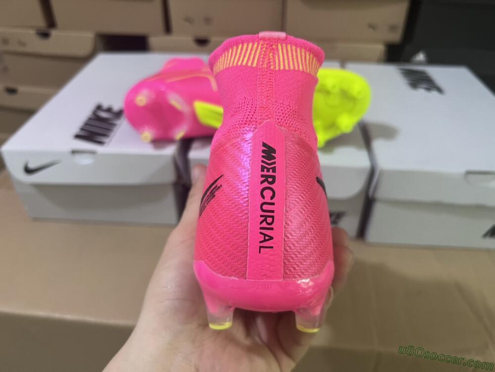 Nike Zoom Superfly 9 Elite SE AG Artificial Grass Soccer Cleats - Pink/Green