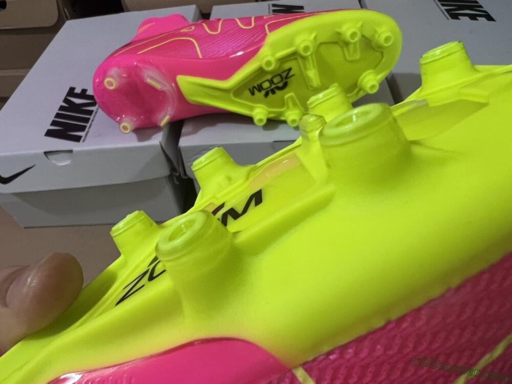 Nike Zoom Superfly 9 Elite SE AG Artificial Grass Soccer Cleats - Pink/Green