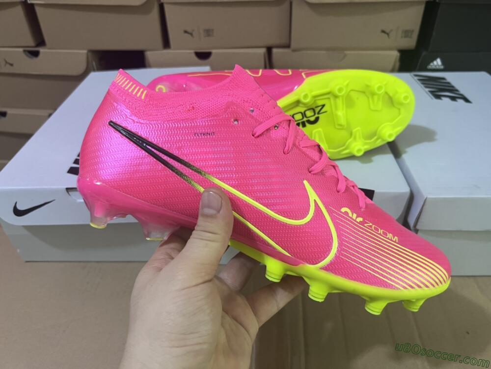 Nike Air Zoom Mercurial Vapor 15 Elite FG Firm Ground Soccer Cleats - Red/Yellow/Black
