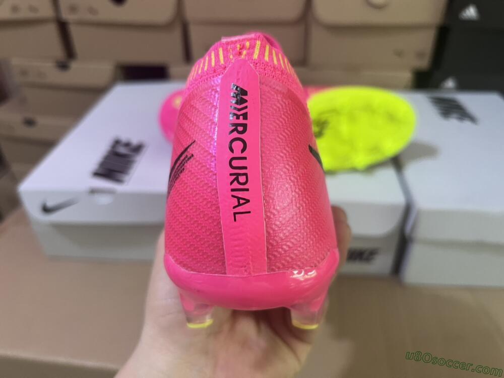 Nike Air Zoom Mercurial Vapor 15 Elite FG Firm Ground Soccer Cleats - Red/Yellow/Black