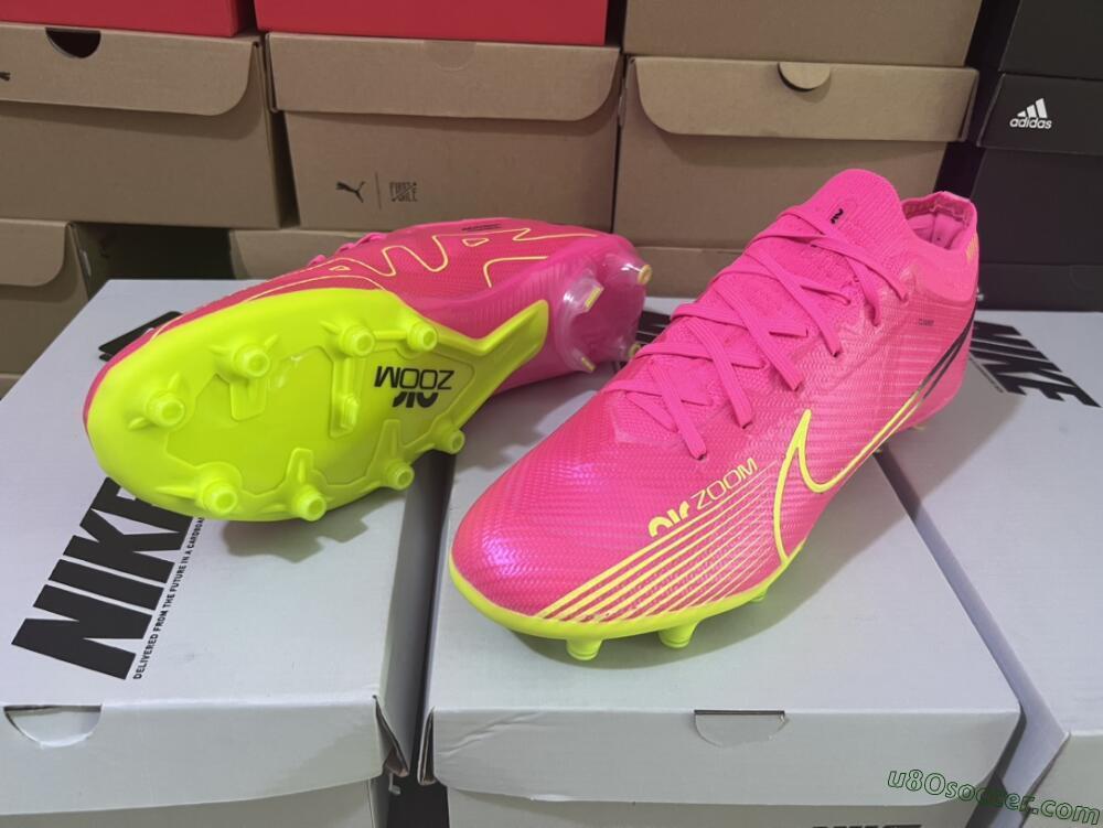 Nike Air Zoom Mercurial Vapor 15 Elite FG Firm Ground Soccer Cleats - Red/Yellow/Black