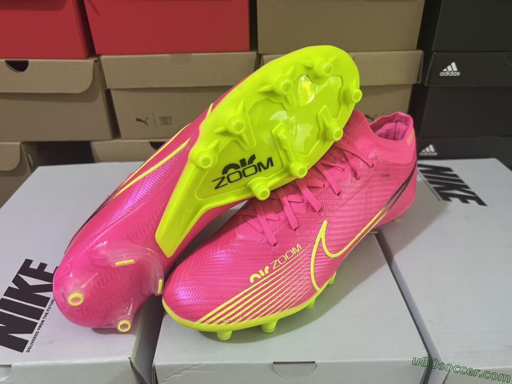 Nike Air Zoom Mercurial Vapor 15 Elite FG Firm Ground Soccer Cleats - Red/Yellow/Black