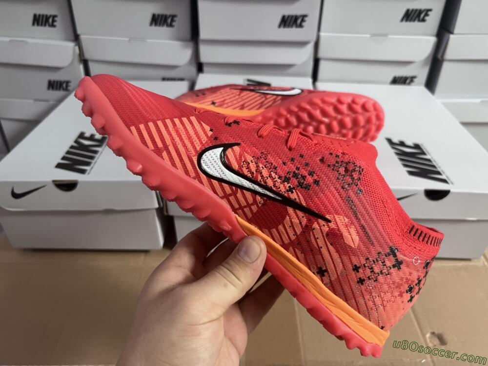 Nike Air Zoom Mercurial Vapor 15 Pro TF Artificial Turf Soccer Shoes - Red/White/Black