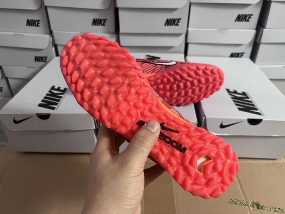 Nike Air Zoom Mercurial Vapor 15 Pro TF Artificial Turf Soccer Shoes - Red/White/Black