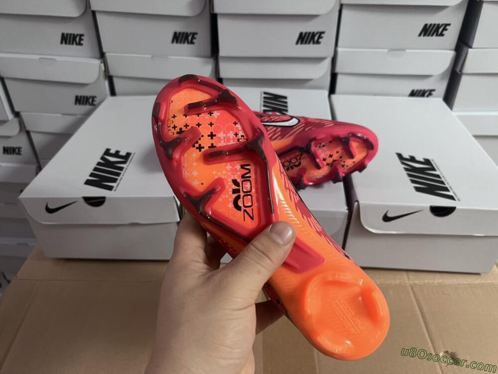 Nike Air Zoom Mercurial Superfly 9 Elite FG Firm Ground Soccer Cleats - Orange/White/Black