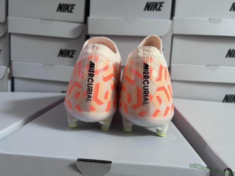 Nike Air Zoom Mercurial Vapor 15 Elite AG Artificial Grass Soccer Cleats - Orange/Black/Purple