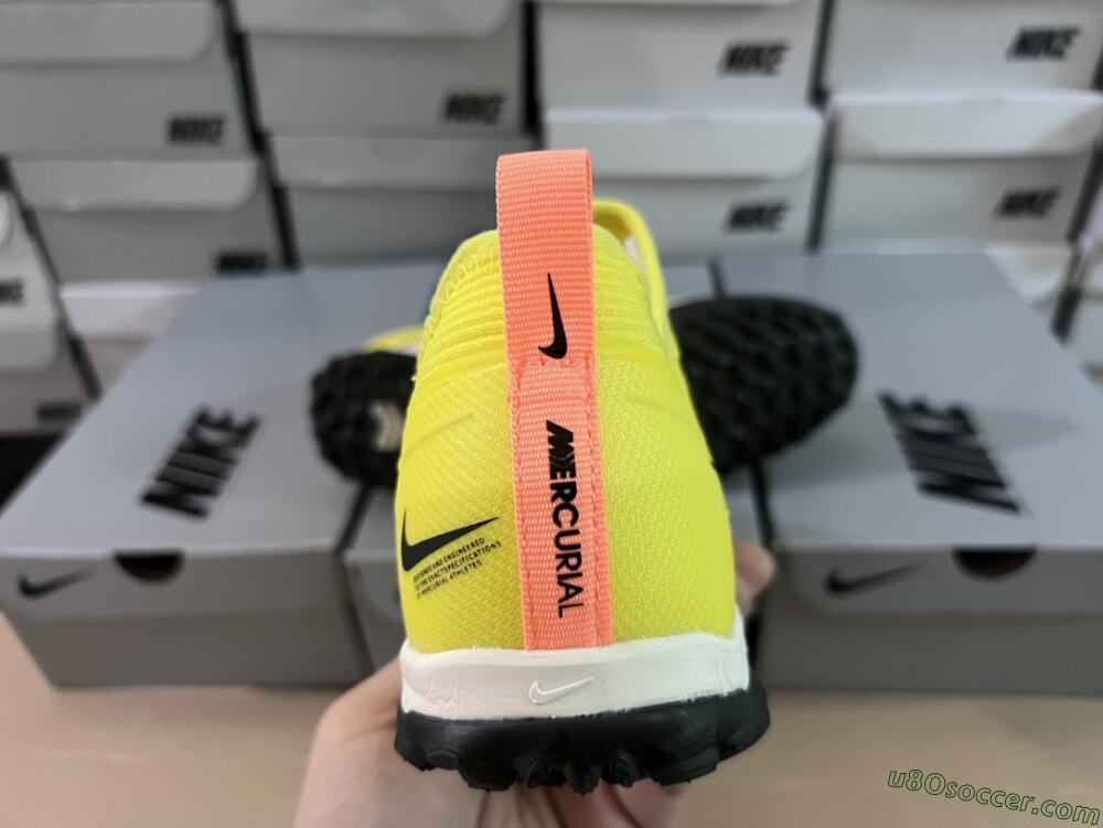Nike Air Zoom Mercurial Vapor 15 Pro TF Artificial Turf Soccer Shoes - Yellow/Pink/White/Black