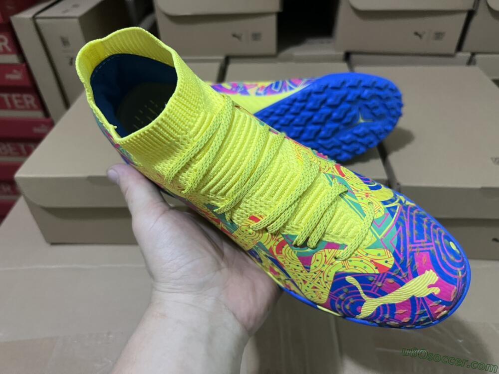 シューズ Puma FUTURE28.5 PUMA Future 5.1 Netfit FG/AG Spark - Ultra Yellow/PUMA Black