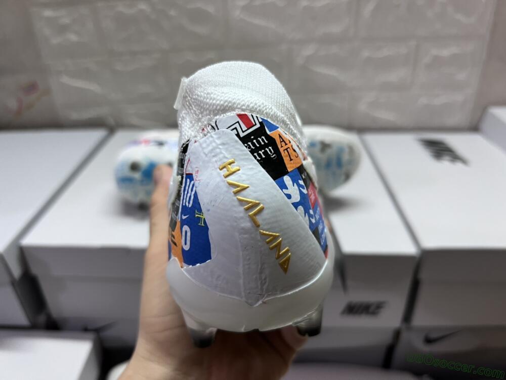 Harry Kane X Nike Phantom GX Elite FG Firm Ground Soccer Cleats - White/Rainbow