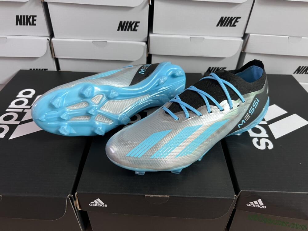 Adidas X Speedportal .1 2022 World Cup Boots FG Firm Ground Soccer Cleats - Silver/Blue/Black