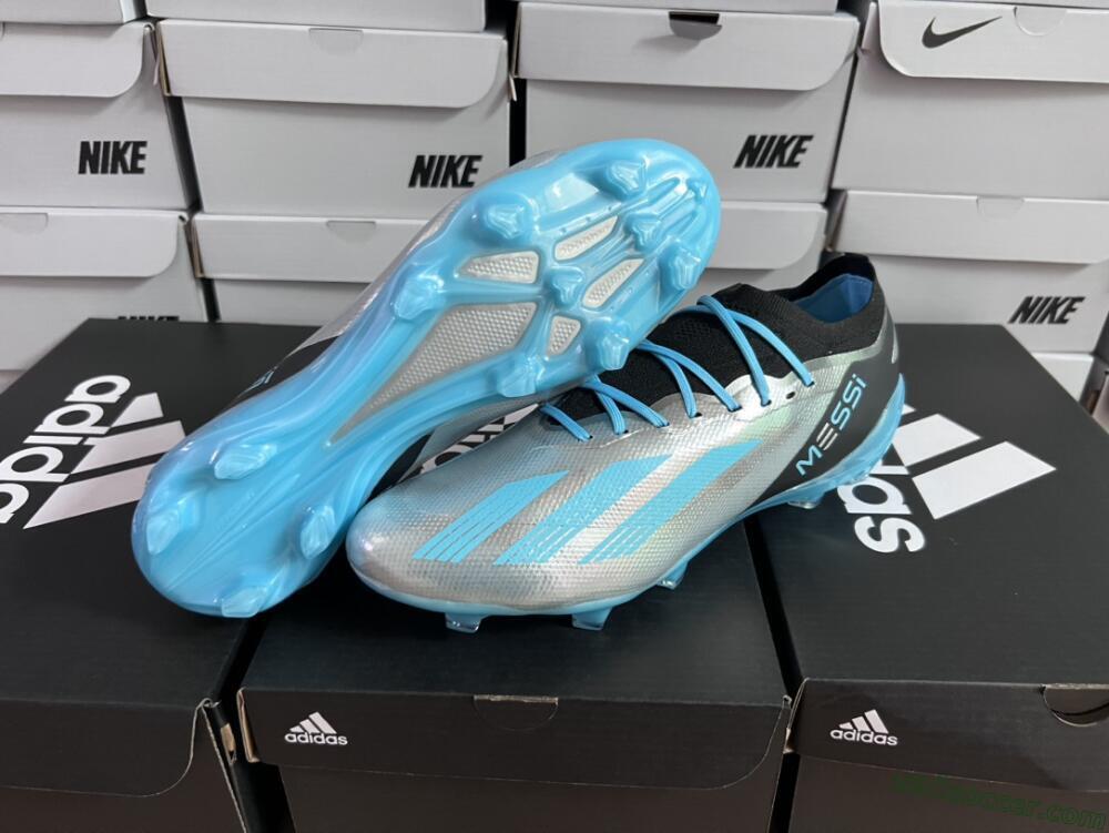 Adidas X Speedportal .1 2022 World Cup Boots FG Firm Ground Soccer Cleats - Silver/Blue/Black