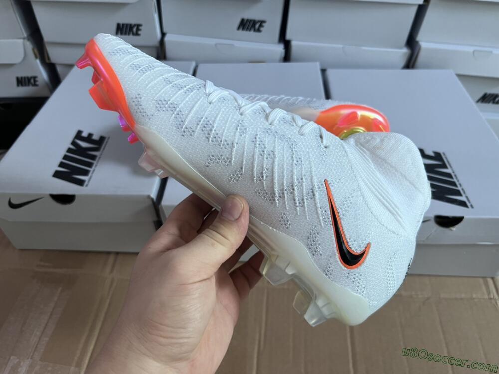 Nike Phantom Luna Elite FG Firm Ground Soccer Cleats - White/Black/Orange