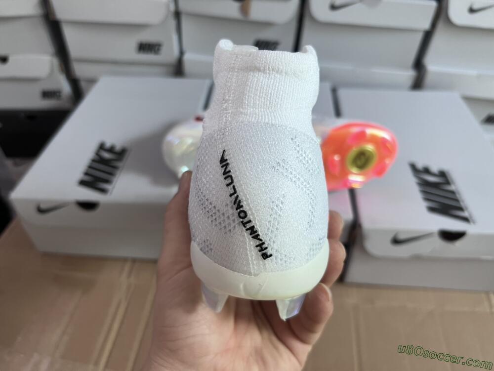 Nike Phantom Luna Elite FG Firm Ground Soccer Cleats - White/Black/Orange