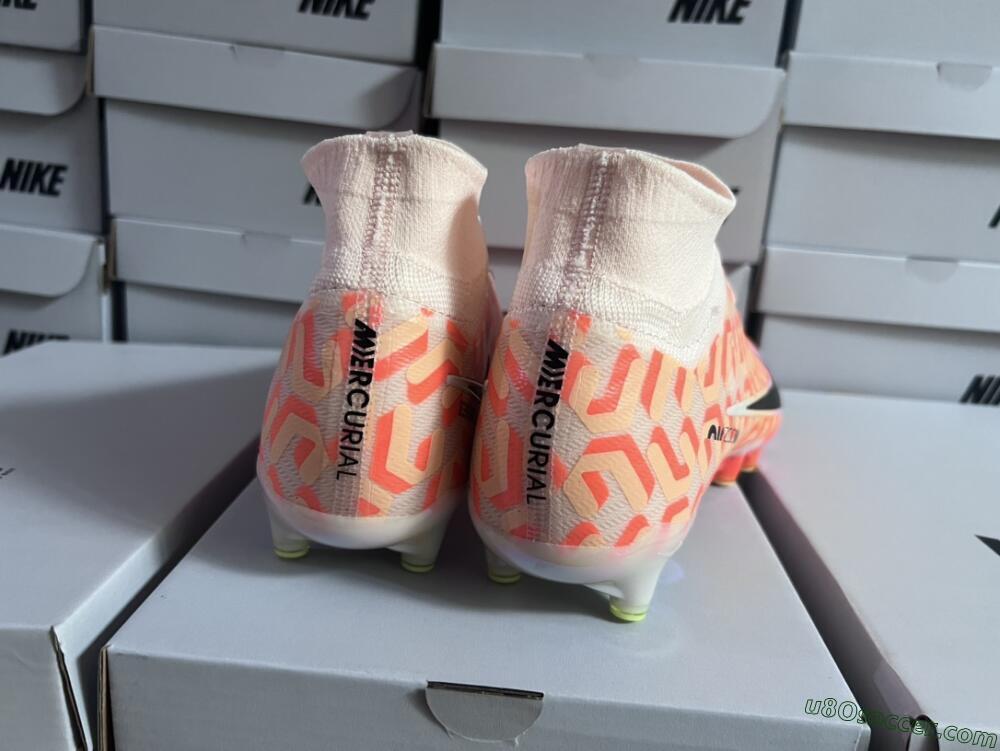 Nike Air Zoom Mercurial Superfly 9 Elite AG Artificial Grass Soccer Cleats - Pink/Black/Purple