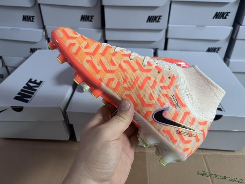 Nike Air Zoom Mercurial Superfly 9 Elite AG Artificial Grass Soccer Cleats - Pink/Black/Purple