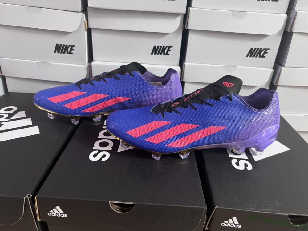 Adidas X Crazyfast.1 FG Firm Ground Soccer Cleats - Blue/Purple/Red