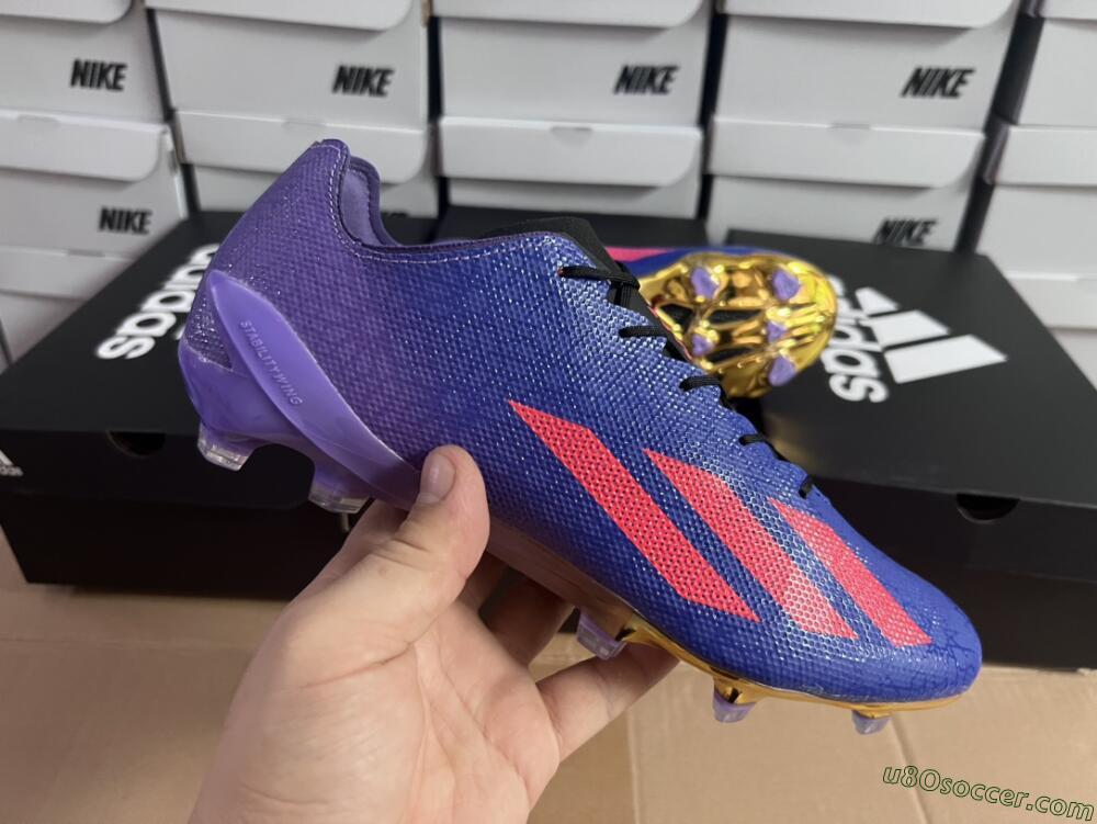Adidas X Crazyfast.1 FG Firm Ground Soccer Cleats - Blue/Purple/Red