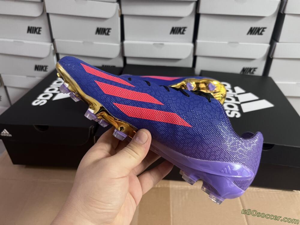 Adidas X Crazyfast.1 FG Firm Ground Soccer Cleats - Blue/Purple/Red